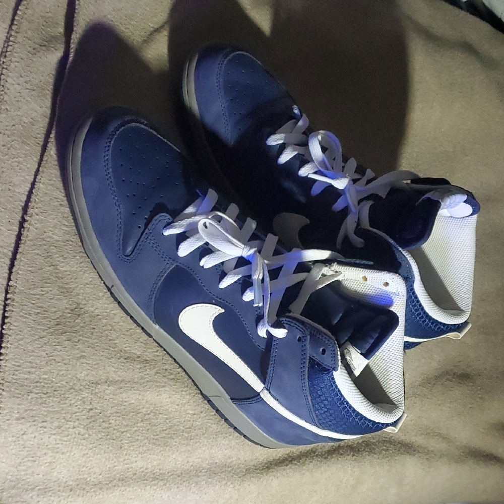 Nike Navy/White Dunk High - Picture 3 of 4